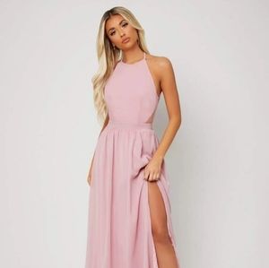 Light pink prom dress